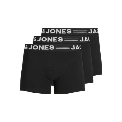 Abbildung von Jack &amp; Jones Sense Trunks 3 PACK Panties, Herren, Größe: Large, Black