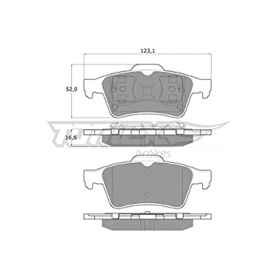 Abbildung von Bremsbelagsatz, Scheibenbremse KRAFT AUTOMOTIVE 6015105
