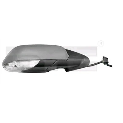 Abbildung von Außenspiegel Tyc 332 0076 links für elektr.Spiegelverstellung, asphärisch, beheizbar SKODA: Octavia 2 Combi, II Schrägheck