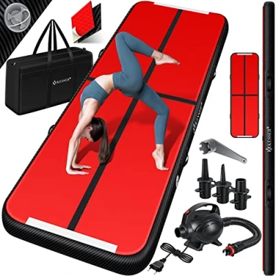 Abbildung von KESSER Turnmatte, Turnmatte Aufblasbar Airtrack Fitness Matte Gymnastikmatte