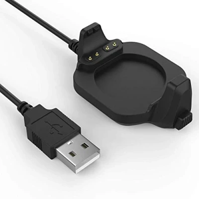 Abbildung von MoKo Ladegerät Kompatibel mit Garmin Forerunner 920XT, Ersatz USB Ladekabel Ladestation Ladeklemme für 920XT Multisport GPS Uhr, Schwarz