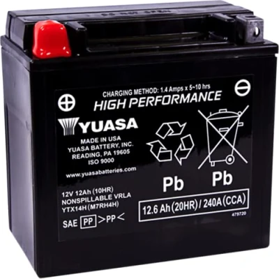 Abbildung von Yuasa Ersatzbatterie SLA AGM YTX14H BS 12V