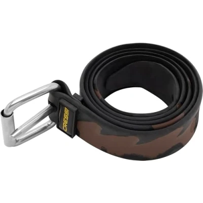 Abbildung von CRESSI Unisex Adult Ultra Belt Black 4mm Marseillaise Gürtel aus reinem Gummi für Tauchen und Apnoe, Schwarz Camou, Einheitsgröße