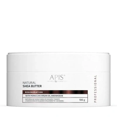 Abbildung von Apis natürliche Sheabutter mit Arganöl. für Gesichtsmassage 100g