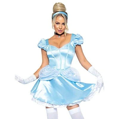 Abbildung von Scala Damen Storybook Cinderella Erwachsenenkostüme, Blue, Silver, M