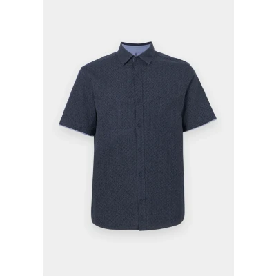 Abbildung von TOM Tailor Printed Shirt Hemd Dark blue, Herren, Größe: XL, blue