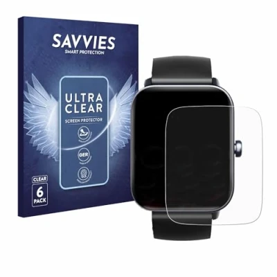 Abbildung von Savvies 6 Stück Schutzfolie für Fitpolo IDW19 1.8&quot; Displayschutz Folie Ultra Transparent
