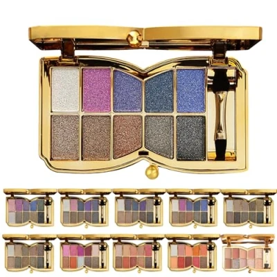 Abbildung von 10 Colors Sparkle Shimmer Eyeshadow Palette, Glitter Professional Makeup Palette (04#)