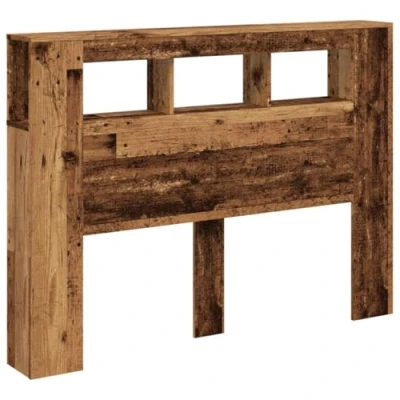 Abbildung von vidaXL LED Kopfteil Altholz Optik 140x18,5x103,5 cm Holzwerkstoff