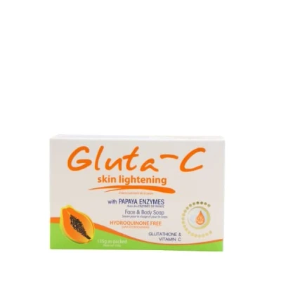 Abbildung von Gluta C Intense Whitening Soap Papaya Suitable for Facial and Body Care, Skin Whitening, Freckles, Removal of Acne Scars
