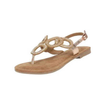 Abbildung von Lazamani Zehentrenner, Damen, Größe: 41, Peach Schuhe