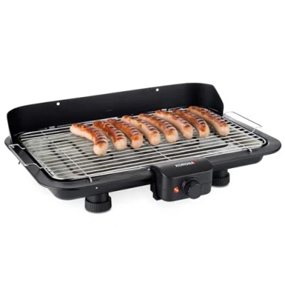 Abbildung von KORONA Tischgrill 46117 Elektrischer Tischgrill, 2200 Watt Elektrogrill, XXL Grillrost, große Grillfläche, schwarz