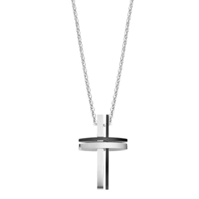 Abbildung von LOTUS Herren Halskette, Modern, Silber, Einzigartig, Einheitsgröße, Metall, Kein Edelstein