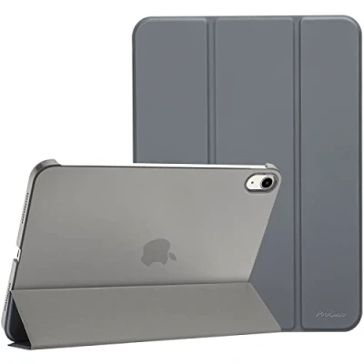 Abbildung von ProCase Hülle für 2022 10,9&quot; iPad 10. Generation 10 Case 10,9 Zoll Modell A2696 A2757, Leicht Dünn Hart Schutzhülle Smart Folio Cover Kompatibel mit Gray