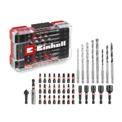 Abbildung von Einhell 49108759, Drill, Drill bit set, 25 mm, Hardwood, Masonry, Metal, Plastic, Sandstone, Sheet metal (thin), Wood, Carbide, 45 mm
