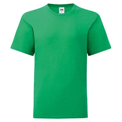 Abbildung von Fruit of the Loom Kids Iconic T Shirt Größe 104 164, Farbe:maigrün, Größe:164