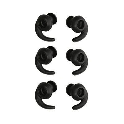 Abbildung von kwmobile 6 Ohrhalter kompatibel mit JBL Reflect BT Ohrbügel Ohrhaken aus Silikon Schwarz
