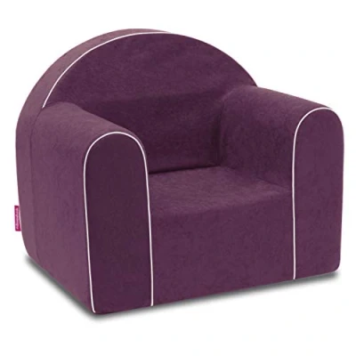 Abbildung von Mini Kindersessel Kinder Babysessel Baby Sessel Sofa Kinderstuhl Stuhl Schaumstoff Umweltfreundlich (Violett)