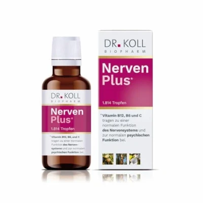 Abbildung von Nerven Plus Dr.Koll Gemmo Komplex Vitamin B12 &amp; B6 Tropfen 50 ml
