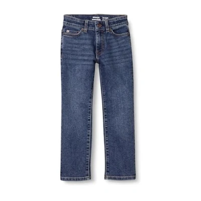 Abbildung von Amazon Essentials Jungen Gerade geschnittene Jeans mit normaler Passform, Mittlere Waschung, 9 Jahre Große Größen