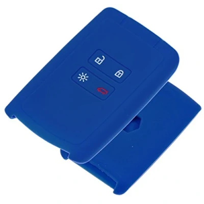 Abbildung von Soft Case Schutz Hülle Auto Schlüssel Blau für Renault Megane Kadjar Clio Captur
