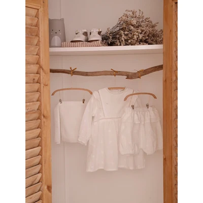Abbildung von vertbaudet Kleid &amp; Leggings Festliches Baby Set: Kleid, Spielhose Mütze