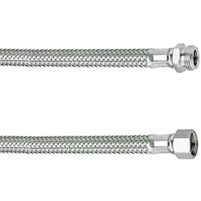 Abbildung von Cornat Flexibler Verbindungsschlauch 100 mm Länge 3/8 Zoll IG, AG Hochwertige Edelstahl Umflechtung / Anschlussschlauch für Wasserhahn Armaturenschlauch Flexschlauch T317309270