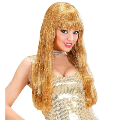 Abbildung von Widmann S.r.l. Kostüm Perücke Glitzy Glamour, Gold