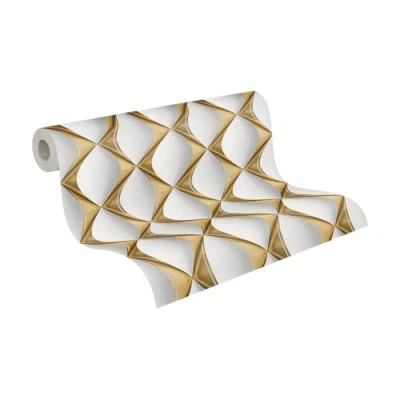 Abbildung von living walls Vliestapete &quot;My Home My Spa&quot;, 3D Optik metallic, Design Tapete Effekt
