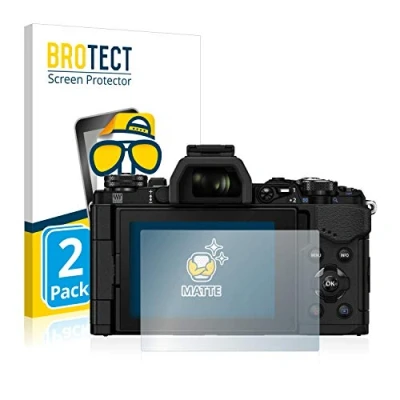 Abbildung von BROTECT Entspiegelungs Schutzfolie für Olympus OM D E M5 Mark II (2 Stück) Matte Displayschutz Folie, Anti Reflex, Fingerprint