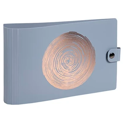 Abbildung von Exacompta Ref. 52990E 1 halbstarrer Ordner PP Ellipse 2 runde Ringe Ø 30 mm Außenmaße: 16 x 26,5 cm zum Sortieren von Karteikarten 3 zufällige Farben