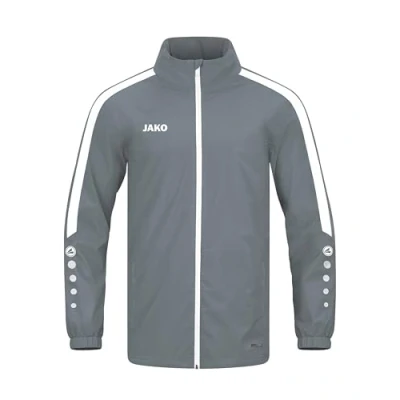 Abbildung von JAKO Fussball Teamsport Allwetter Power Allwette Trainingsjacke, Herren, Größe: Medium, Grauweiss