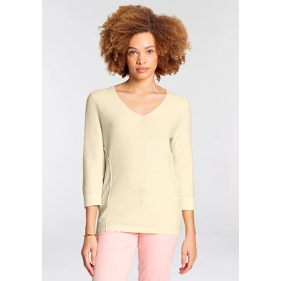 Abbildung von Boysens 3/4 Arm Pullover, aus sommerlich leichtem &quot;Perlen &quot;Strick NEUE KOLLEKTION