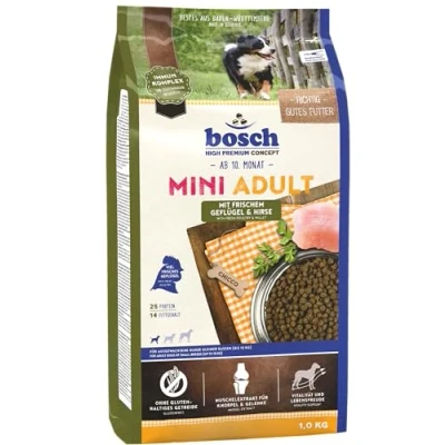 Abbildung von bosch HPC Mini Adult mit frischem Geflügel &amp; Hirse Hundetrockenfutter für ausgewachsene Hunde kleiner Rassen (bis 15 kg) 1 x kg