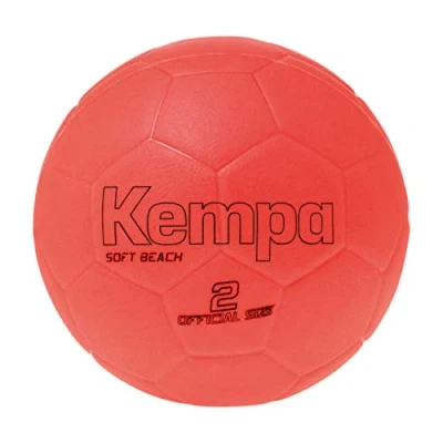 Abbildung von Sport Thieme Unisex Jugend Soft Beach Handball geeignet f r den Einsatz auf Sand griffige Balloberfl che geringe Verletzungsgefahr, Fluo rot, 2 EU