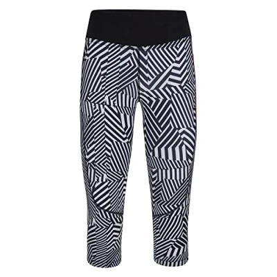 Abbildung von Macron Damen Run Scd Cheryl Light Stretch 3/4 Pants Wht/Blk Wmn Hose, Weiß Schwarz, M