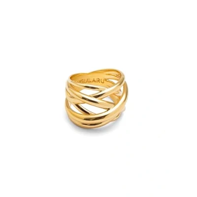 Abbildung von Singularu Anillo Triple Cross Ring, Damen, Größe: 50, Oro