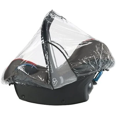 Abbildung von 1Stopbabystore Universal Regenschutz Babyschale Maxi Cosi Baby Autositz Gruppe 0+ Pebble, Pebble Plus, Cabriofix und City Mit Öffnung für den Griff Kristallkunststoff 250 Mikron Norm EN 71
