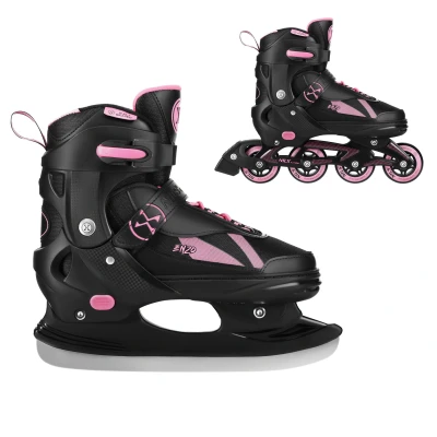 Abbildung von NILS EXTREME Inlineskates 2in1 Inliner und Schlittschuhe pink Skates Enzo verstellbare Größe
