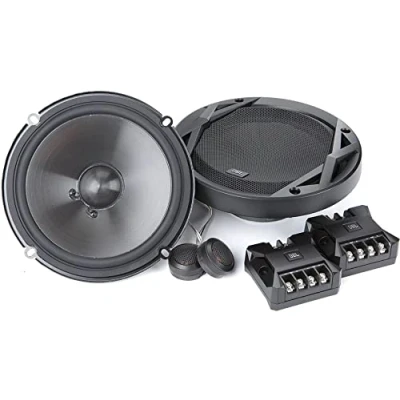 Abbildung von JBL Club 6500C 2 Wege KFZ Soundsystem 180 Watt Komponenten Auto Lautsprecher Boxen Set mit 16 cm Plus One Einbau Autolautsprecher, Silk Dome Hochtöner &amp; Frequenzweichen, Schwarz