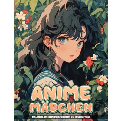 Abbildung von Anime Mädchen Malbuch Für Erwachsene Frauen: Ausmalbild Zur Entspannung, Frieden Und Stressabbau, Tolle Geschenke Alle Altersgruppen