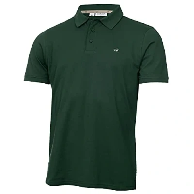 Abbildung von Calvin Klein Golf Planet Poloshirt, Herren, Größe: Medium, Battle green