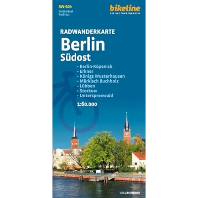 Abbildung von Radwanderkarte Berlin Südost RW B04: Köpenick Erkner Königs Wusterhausen Märkisch Buchholz Lübben Storkow Unterspreewald, 1:60.000, ... mit UTM Netz (bikeline Radwanderkarte)