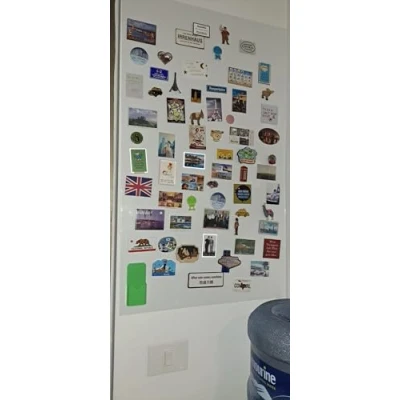 Abbildung von Magnetfolie Haftgrund für Magnete Magnettafel Ferrofolie selbstklebend beschreibbar, abwischbar, magnetisch (weiß, 200x40cm)