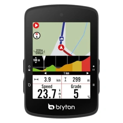 Abbildung von Bryton Rider S510 2,8 Zoll Farb LCD Touchscreen GPS Fahrradcomputer, Offline EU Karte, kompatibel mit Fahrrad Radar, 30 Stunden Lange Batterielaufzeit