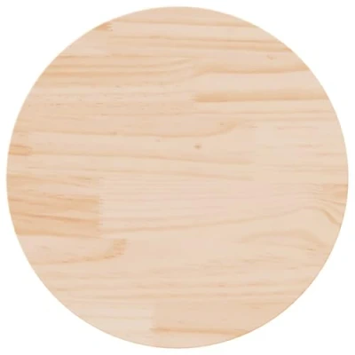 Abbildung von vidaXL Tischplatte, Holzplatte Holztischplatte Rund, Ersatzplatte Platte für Beistelltisch, Massivholztischplatte Esstischplatte, Ø50x3 cm Massivholz Kiefer
