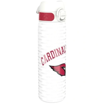 Abbildung von Ion8 Stahl Trinkflasche, 600 ml, Auslaufsicher, Einhandöffnung, Sichere Verriegelung, Spülmaschinenfest, Klappdeckel, Tragegriff, Leicht zu Reinigen, Langlebig, NFL Cardinals Design