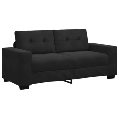 Abbildung von vidaXL Sofa Zweisitzer Schwarz 140 cm Samt