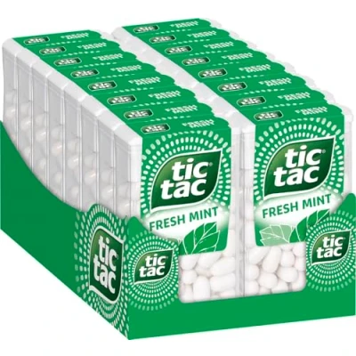 Abbildung von Ferrero tic tac Mint Dragees mit Minzgeschmack 16 x 54 g Packungen
