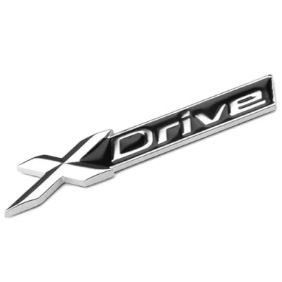 Abbildung von Auto Metall Emblem Badge für BMW XDrive X3 X5 X6 E53 E90, Selbstklebend Karosserie Aufkleber Autoaufkleber Dekoration Zubehör,A
